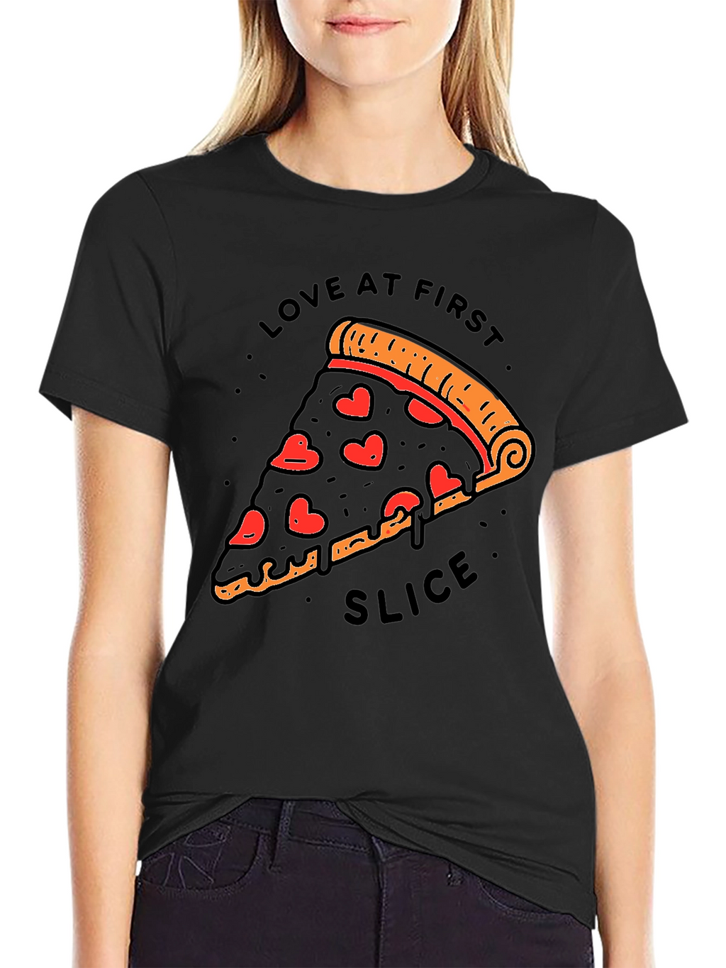 Love at First Slice Pizza T-Shirt