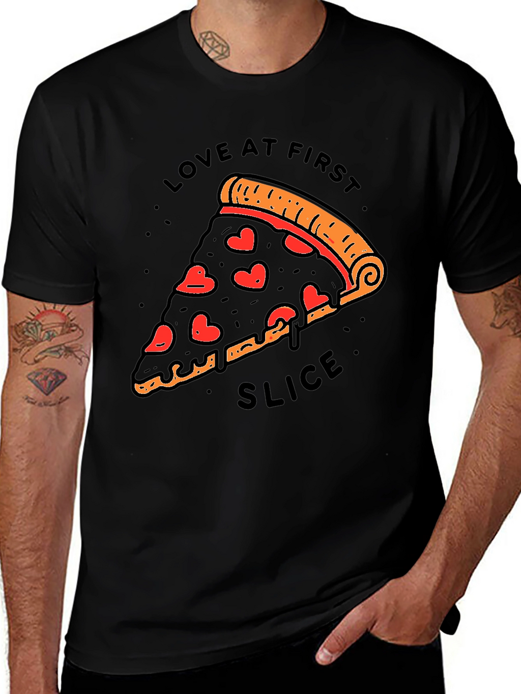 Love at First Slice Pizza T-Shirt