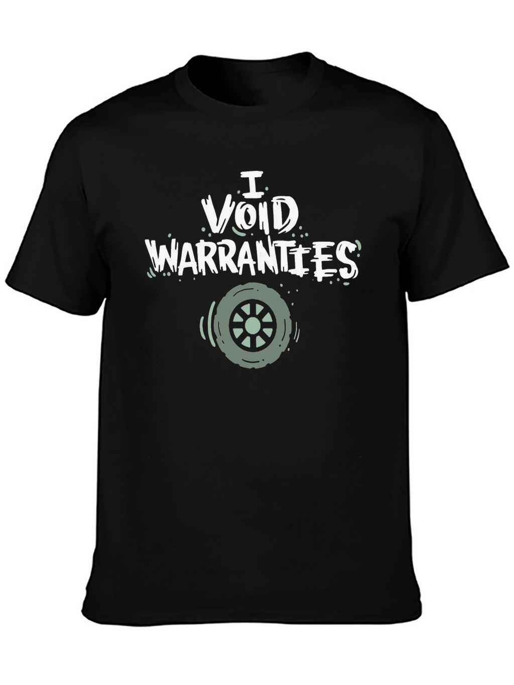 I Void Warranties Graphic Tee - Black Cotton T-Shirt