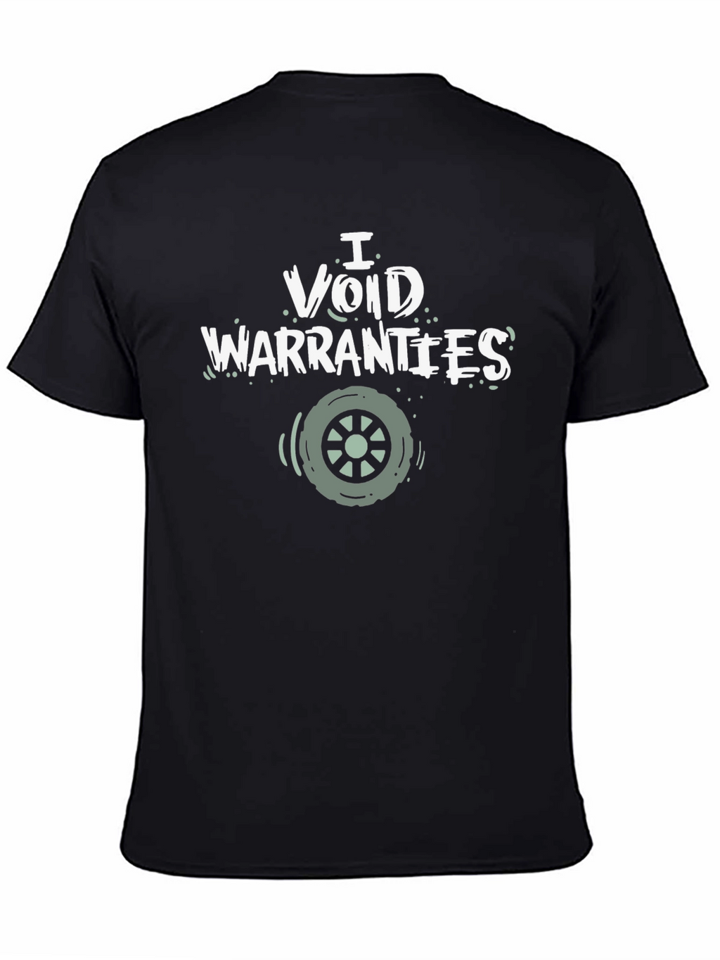 I Void Warranties Graphic Tee - Black Cotton T-Shirt