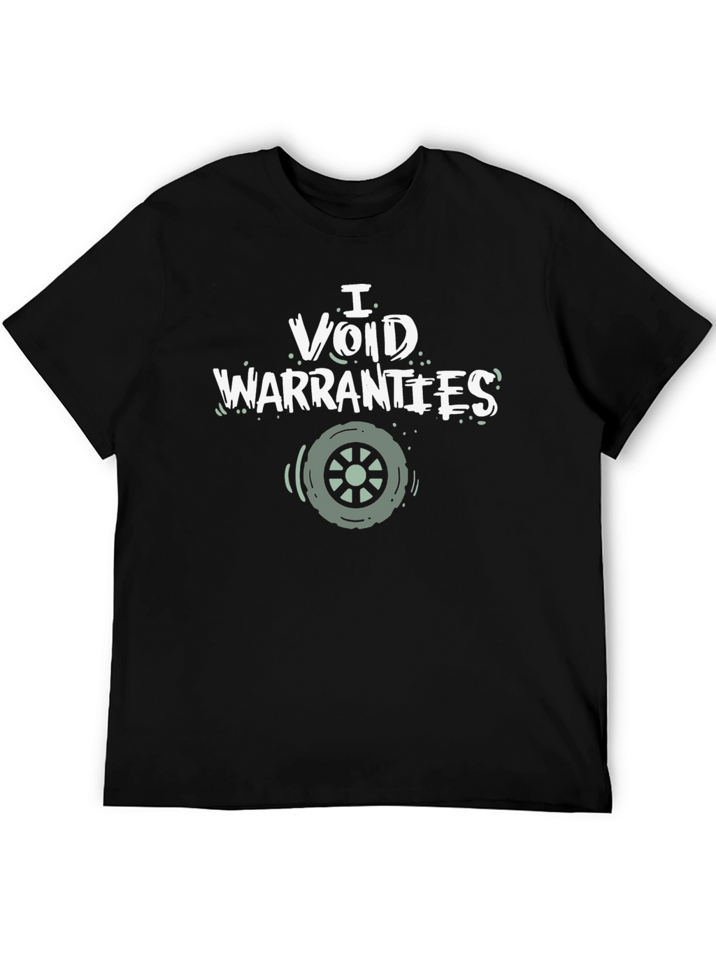I Void Warranties Graphic Tee - Black Cotton T-Shirt