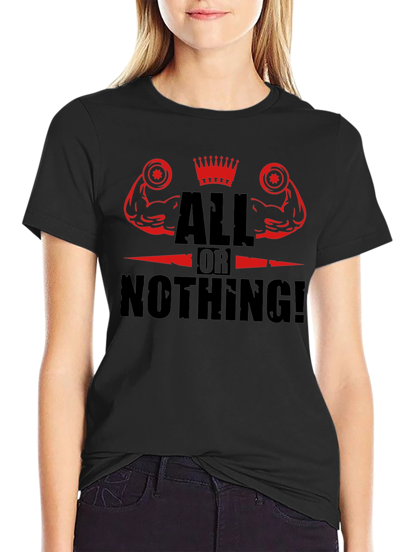 All or Nothing Gym T-Shirt - Motivational Workout Apparel