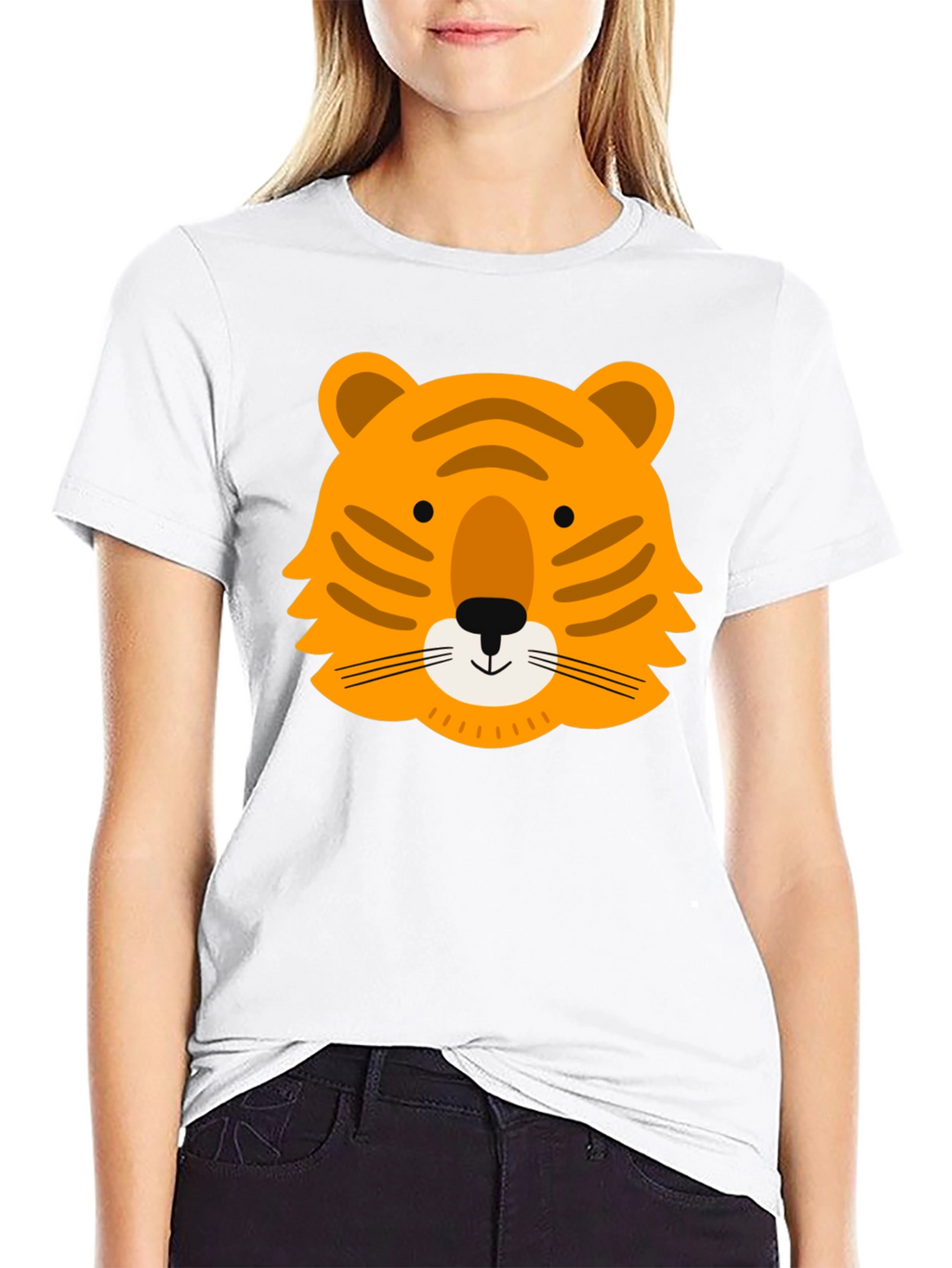 Tiger Graphic Tee - Stylish Animal Print T-Shirt
