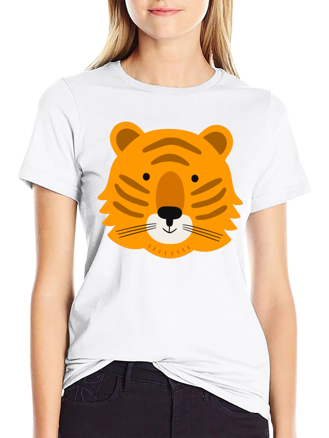 Tiger Graphic Tee - Stylish Animal Print T-Shirt