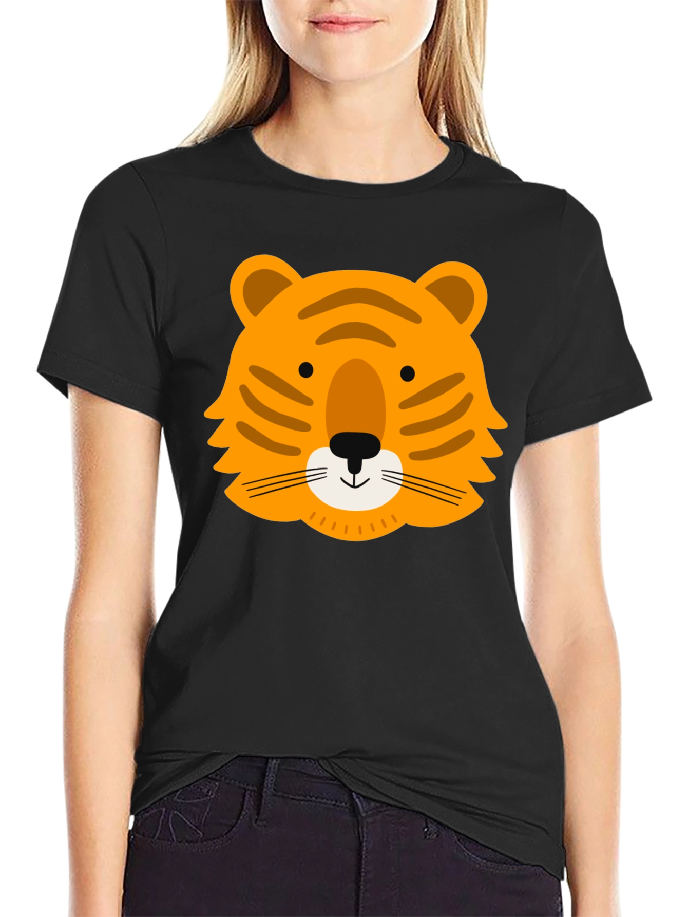 Tiger Graphic Tee - Stylish Animal Print T-Shirt