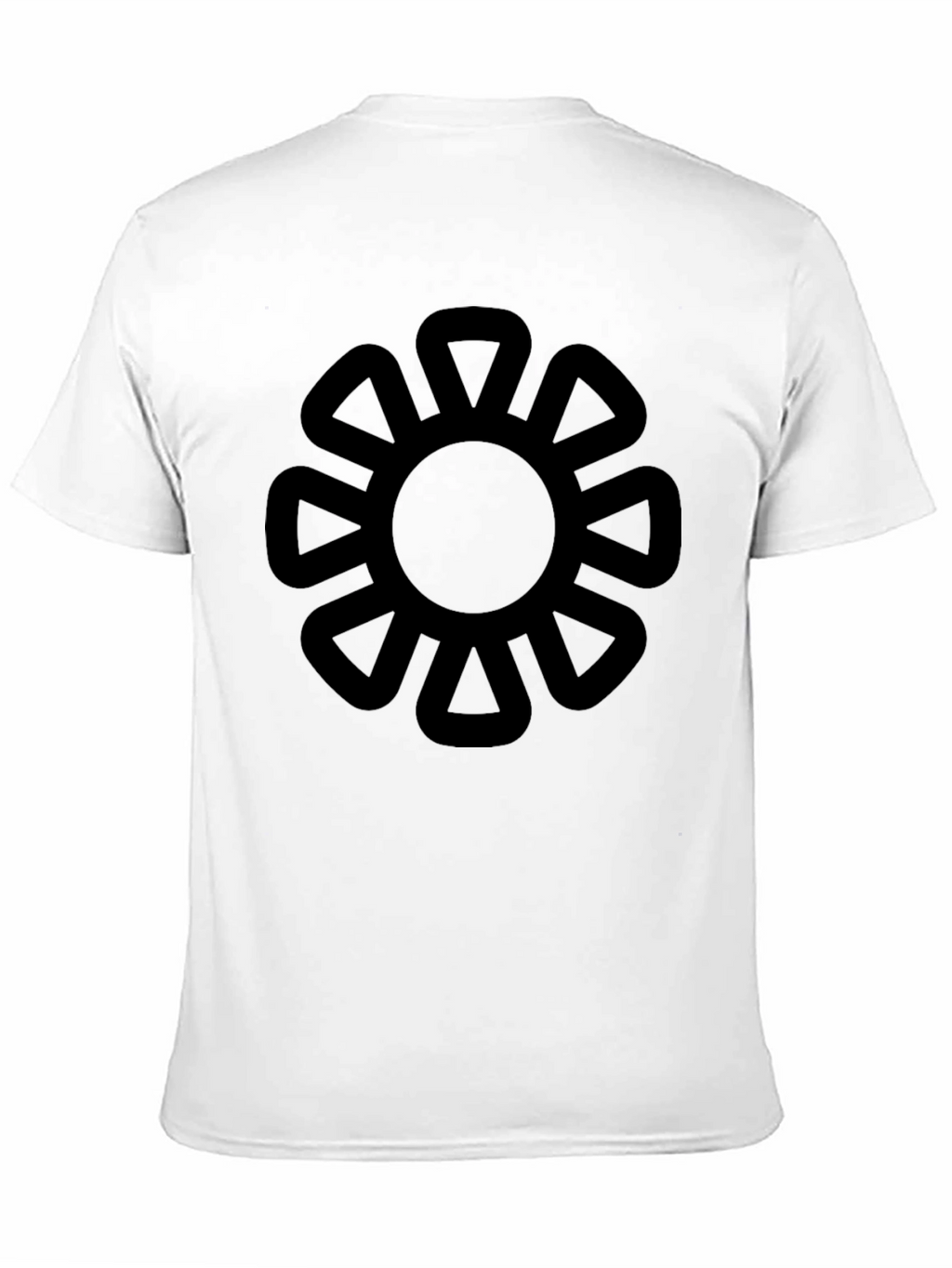 Adinkra Symbol Graphic Tee - Black Cotton T-Shirt