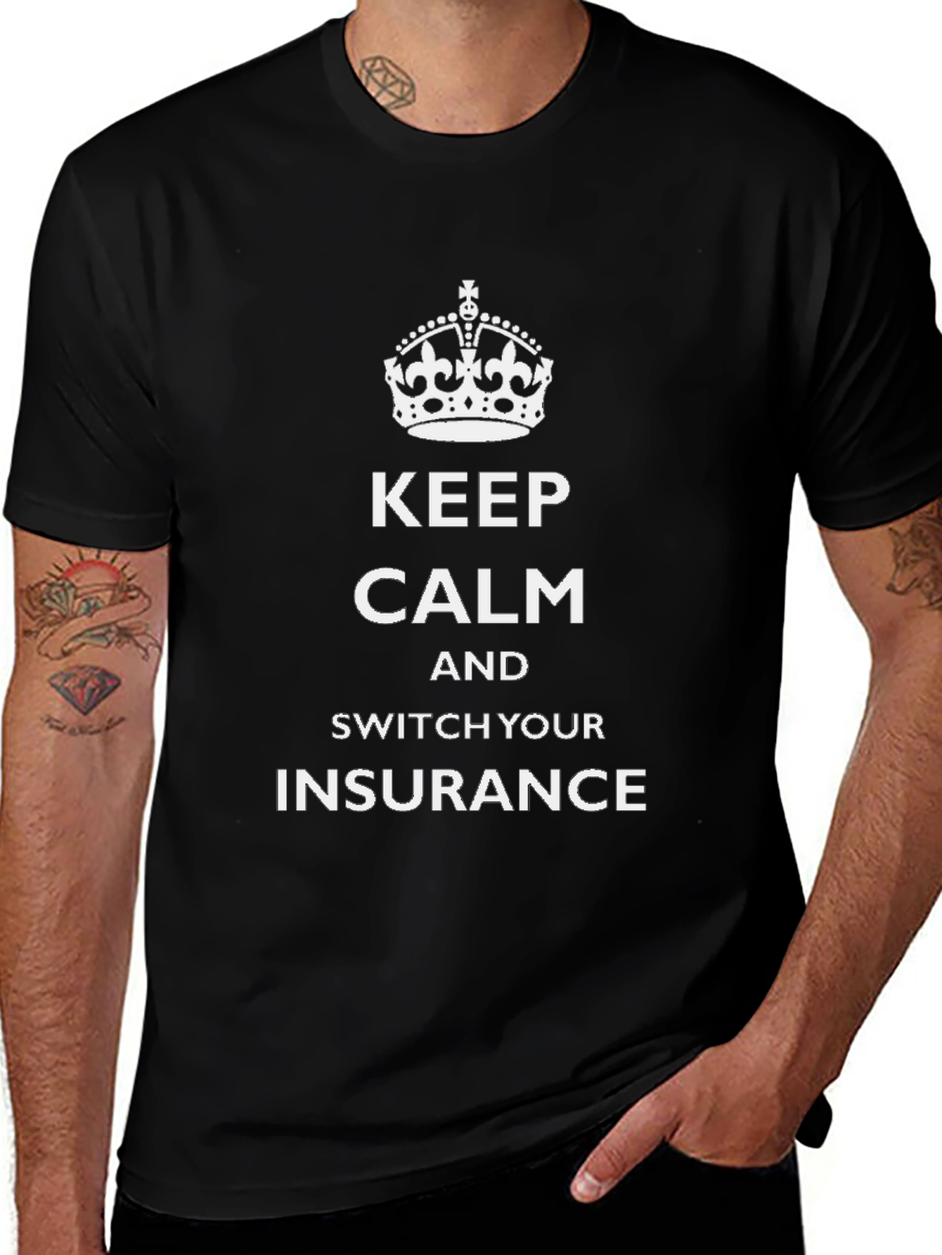Keep Calm Switch Insurance T-Shirt