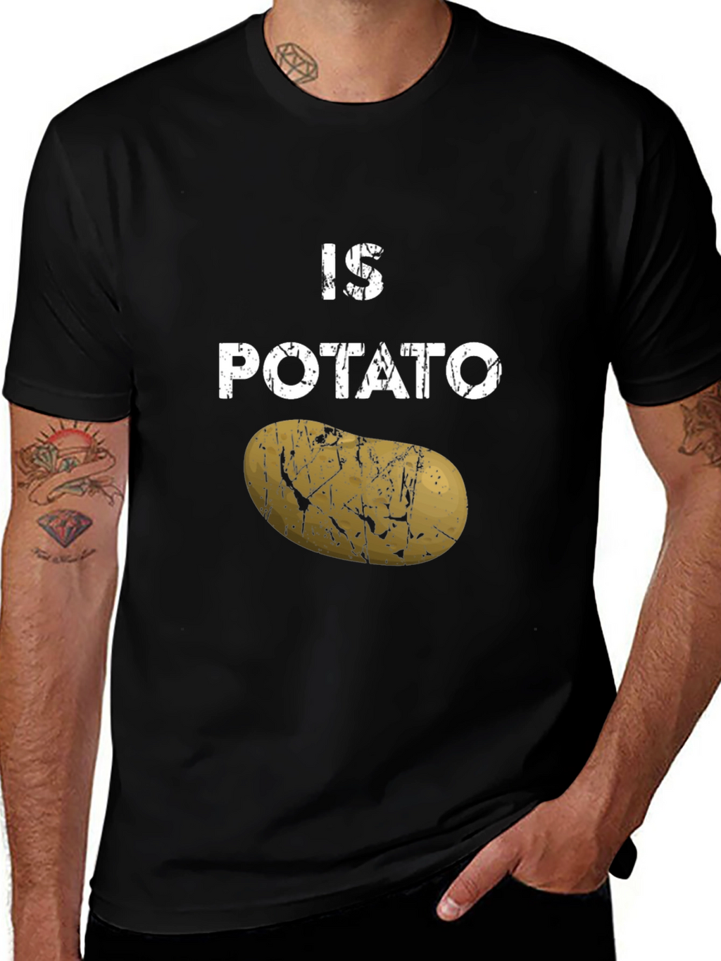 Funny Is Potato Graphic Tee - Unique Novelty Shirt