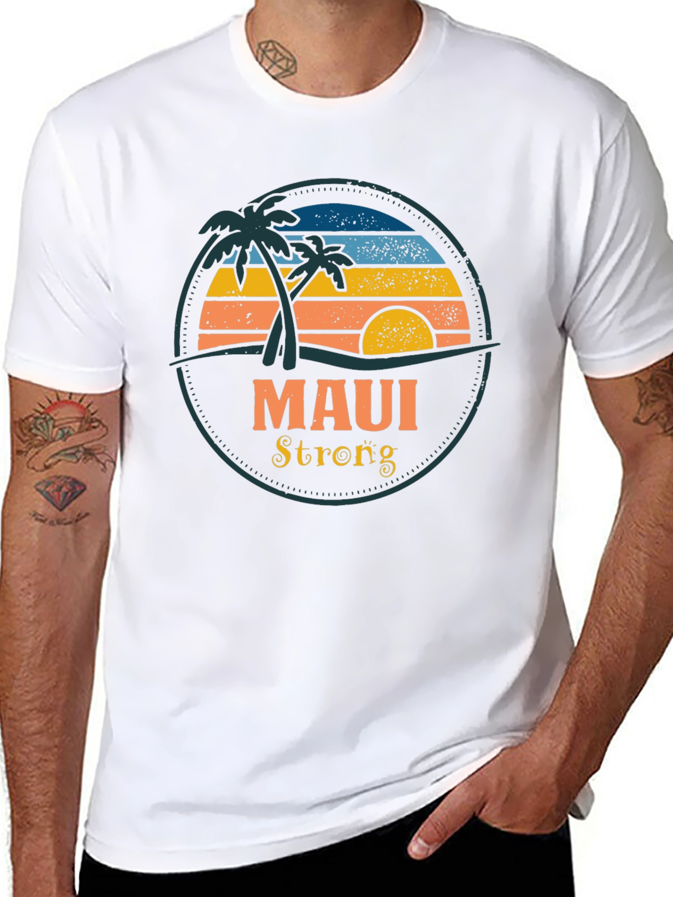 Maui Strong Graphic Tee - Island Vibes