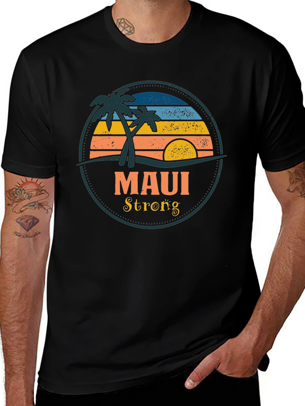 Maui Strong Graphic Tee - Island Vibes