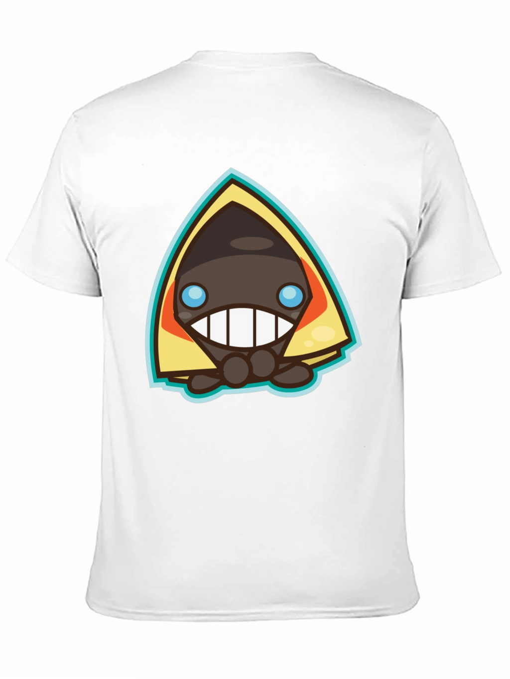 Mens Black Graphic Tee - Cartoon Character