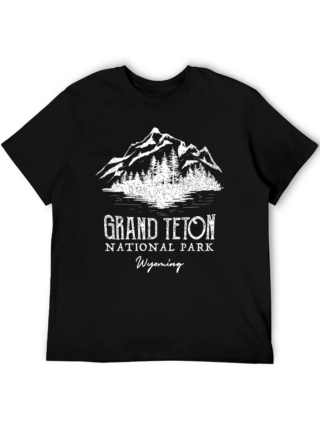 Grand Teton National Park Wyoming Black T-Shirt