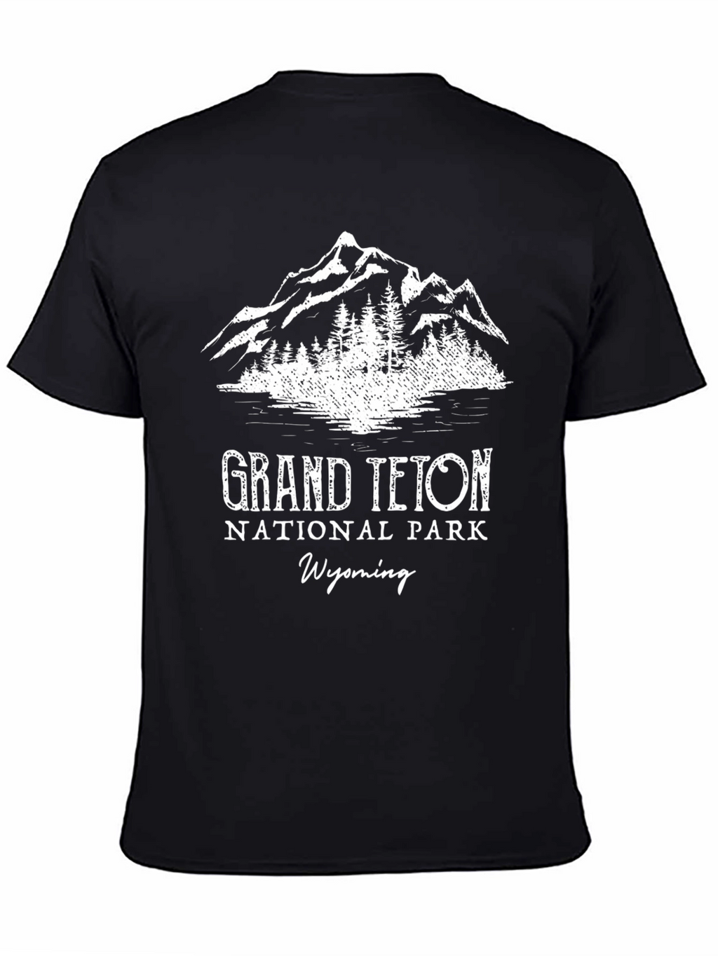 Grand Teton National Park Wyoming Black T-Shirt