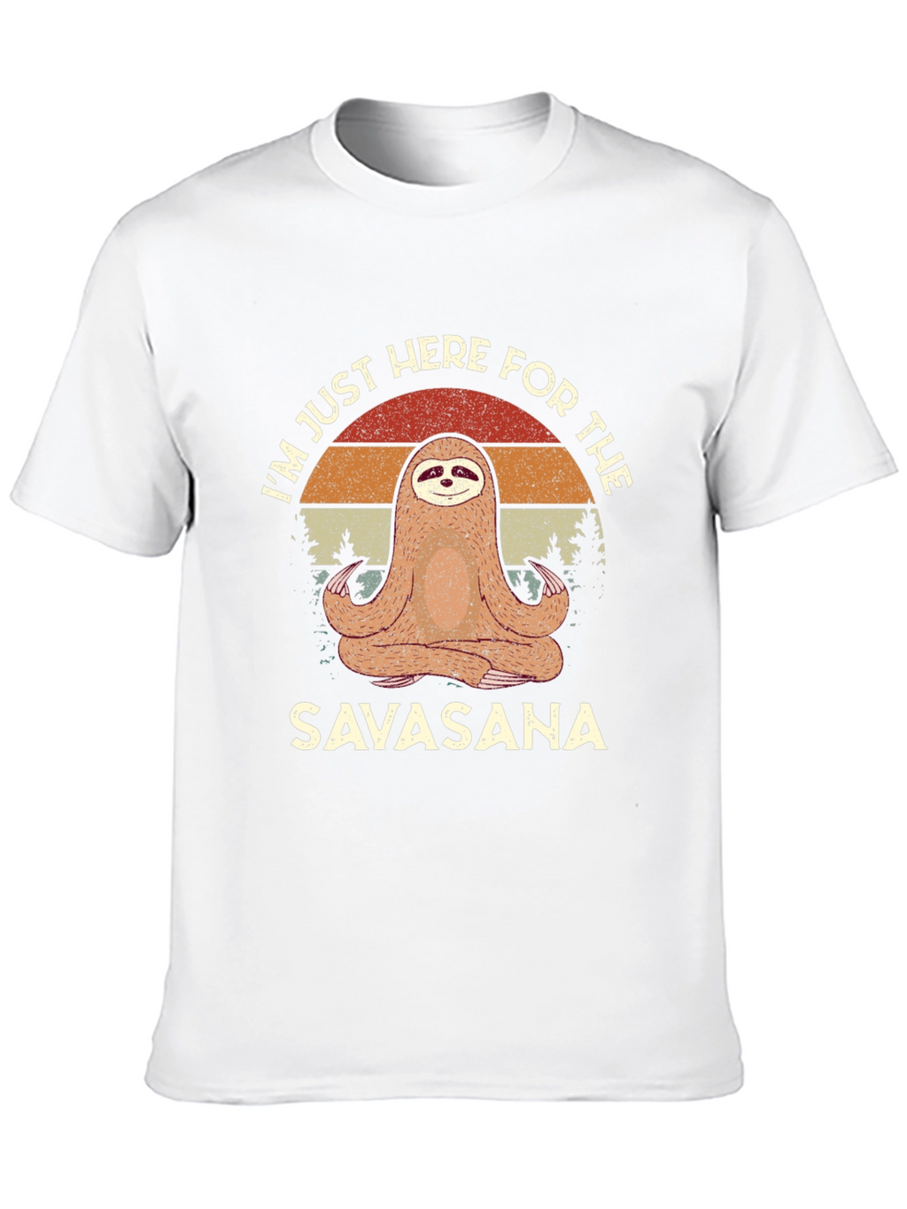 Savasana Sloth Yoga T-Shirt - Funny Meditation Tee