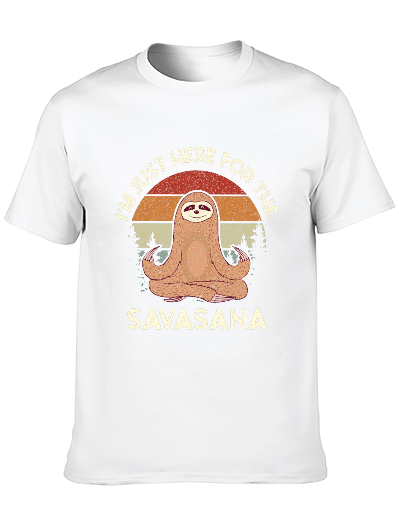 Savasana Sloth Yoga T-Shirt - Funny Meditation Tee