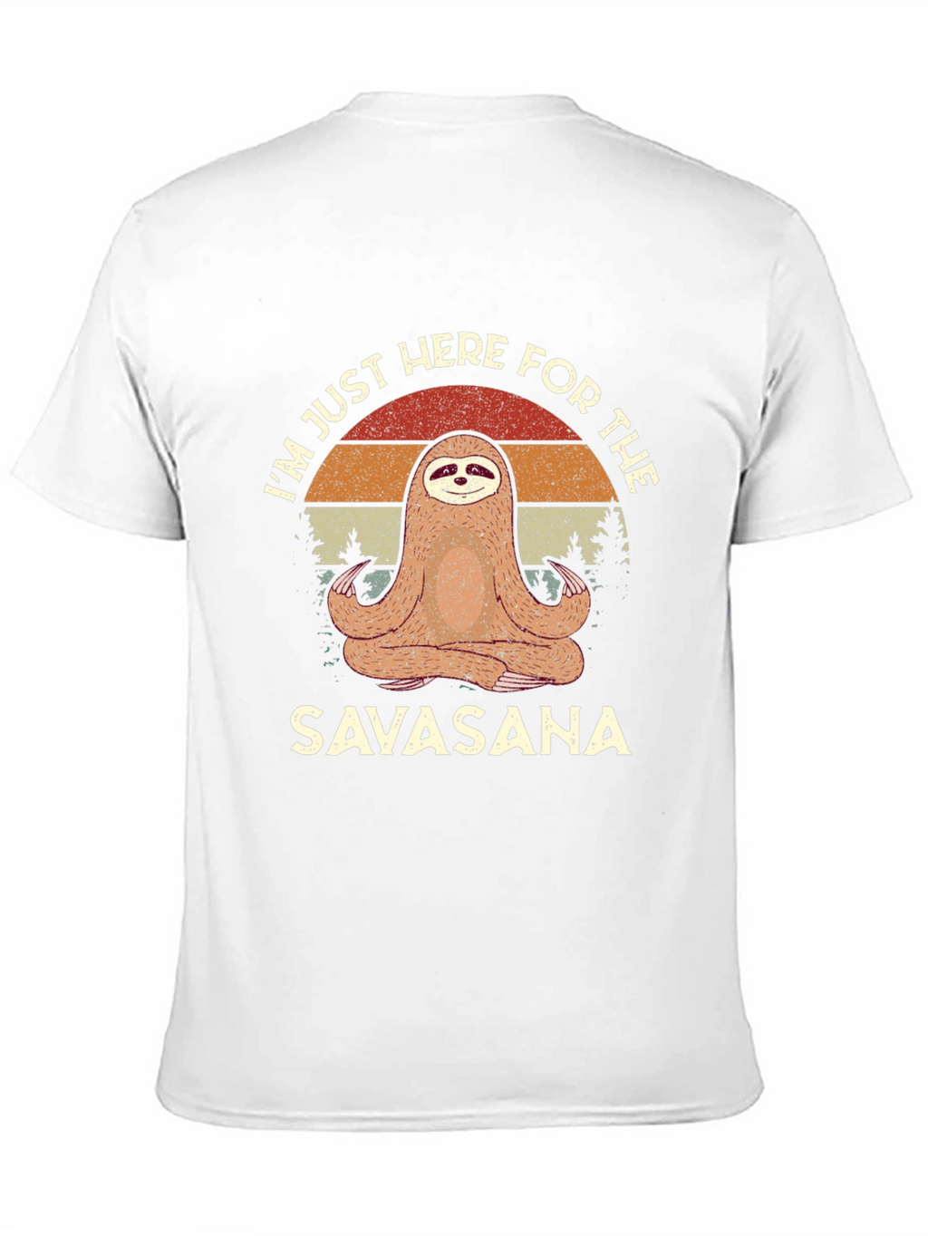 Savasana Sloth Yoga T-Shirt - Funny Meditation Tee