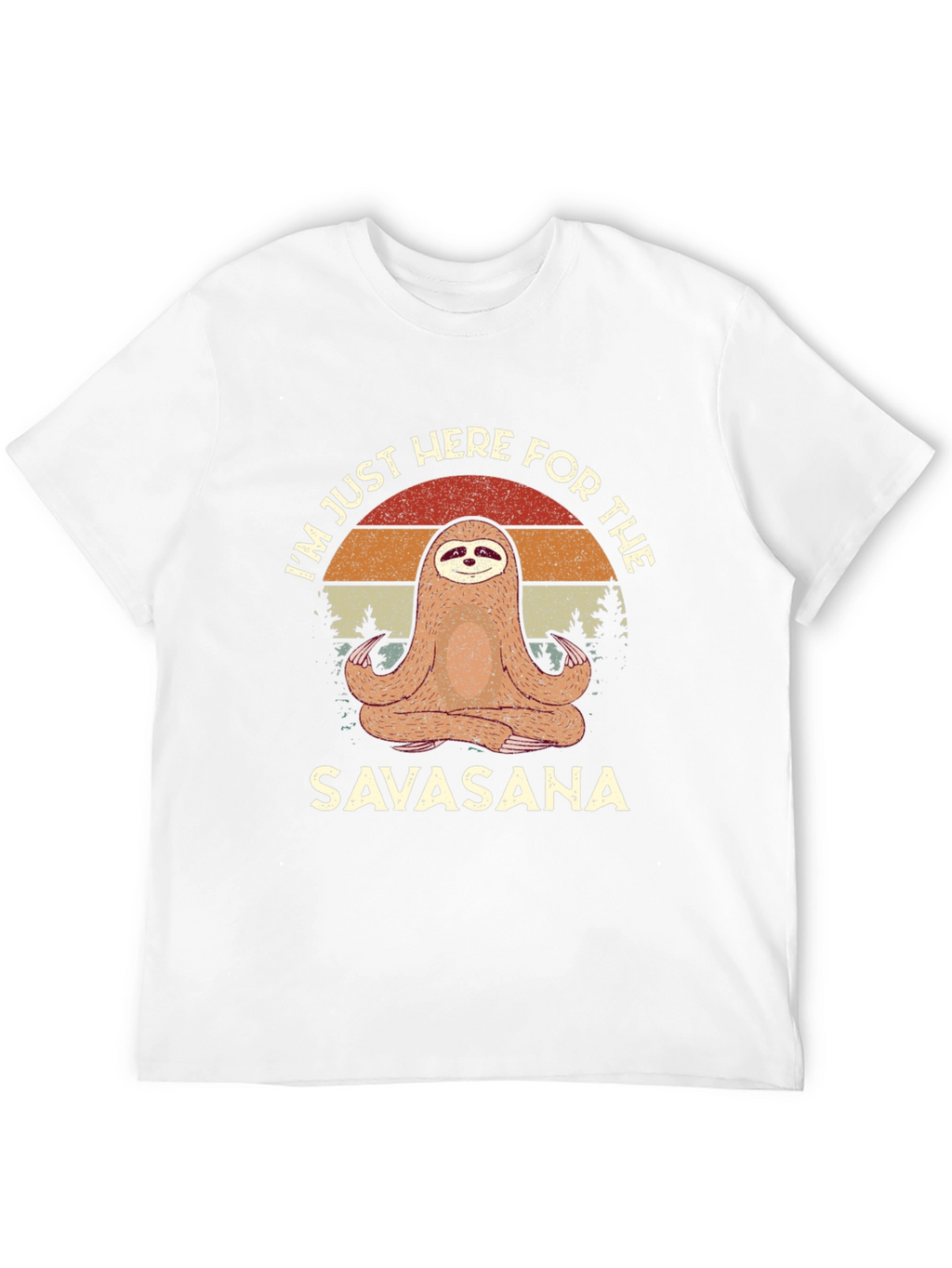 Savasana Sloth Yoga T-Shirt - Funny Meditation Tee