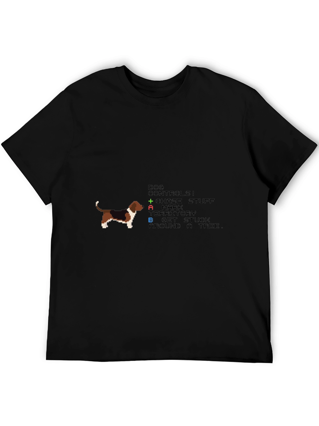 Retro Dog Controls T-Shirt - Gamer Apparel