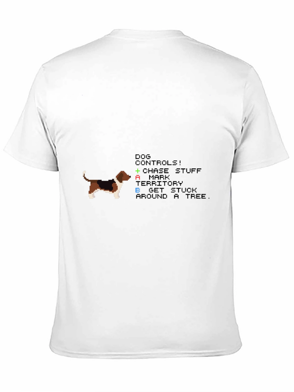 Retro Dog Controls T-Shirt - Gamer Apparel