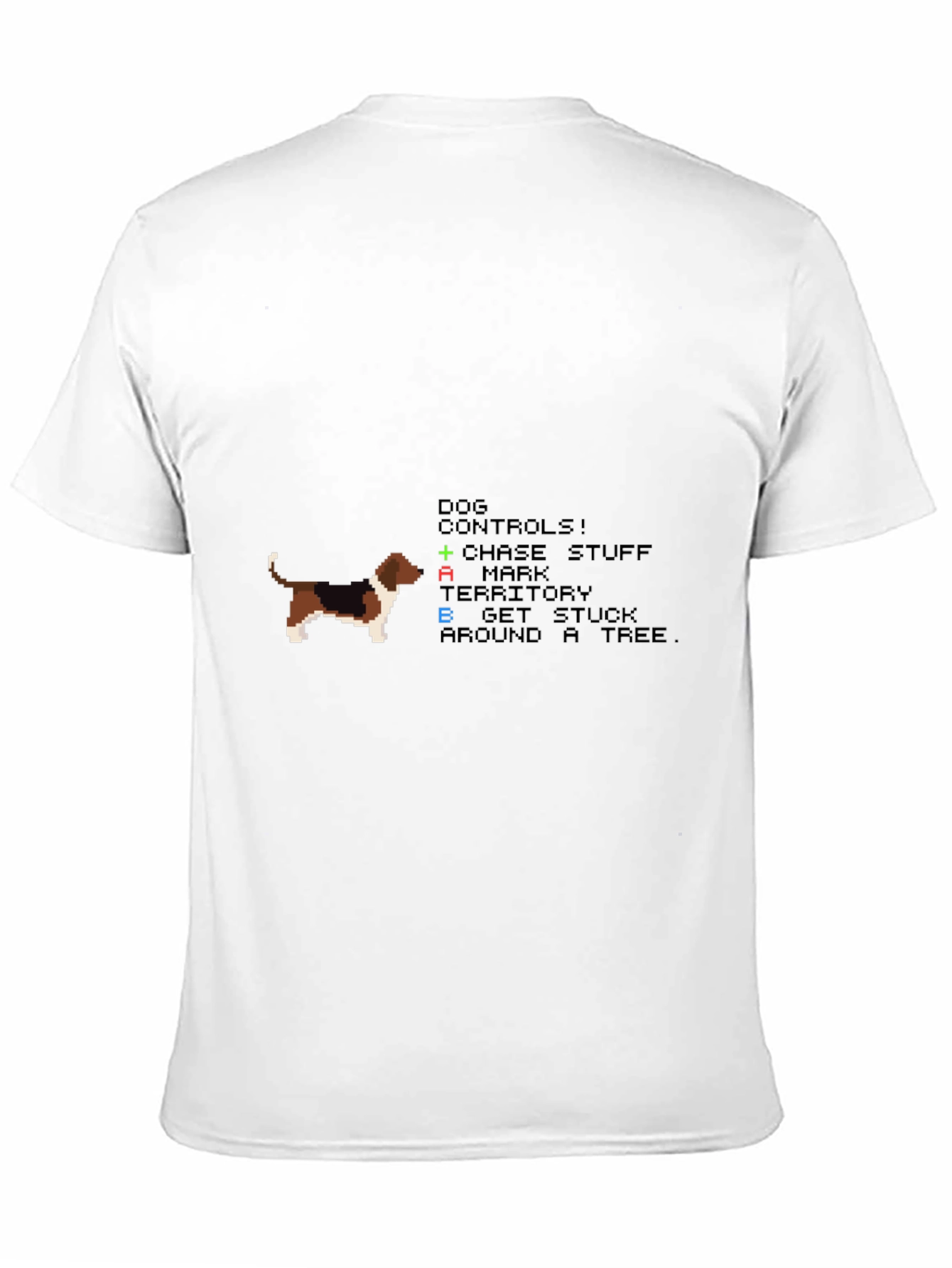 Retro Dog Controls T-Shirt - Gamer Apparel