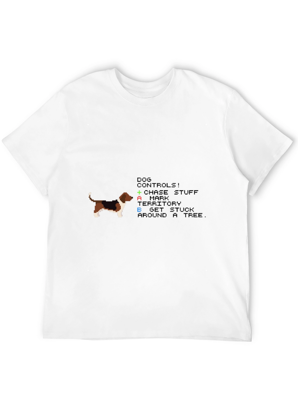 Retro Dog Controls T-Shirt - Gamer Apparel