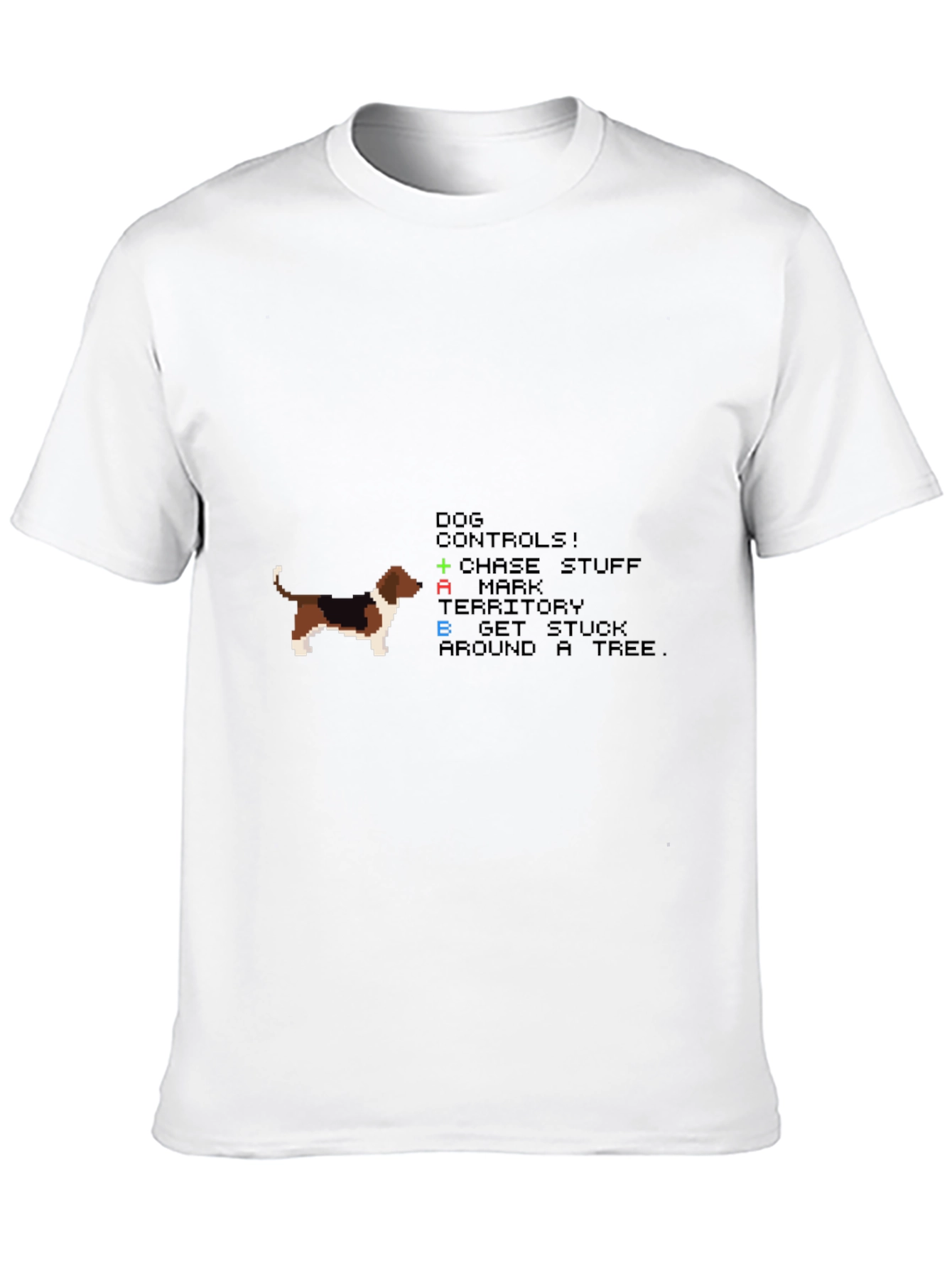 Retro Dog Controls T-Shirt - Gamer Apparel