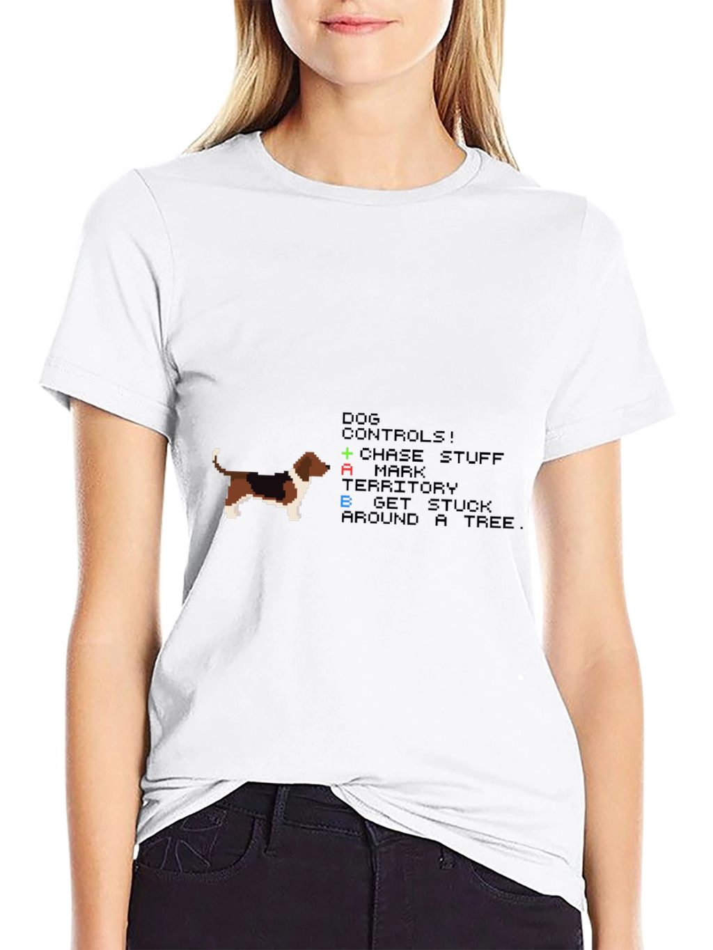 Retro Dog Controls T-Shirt - Gamer Apparel