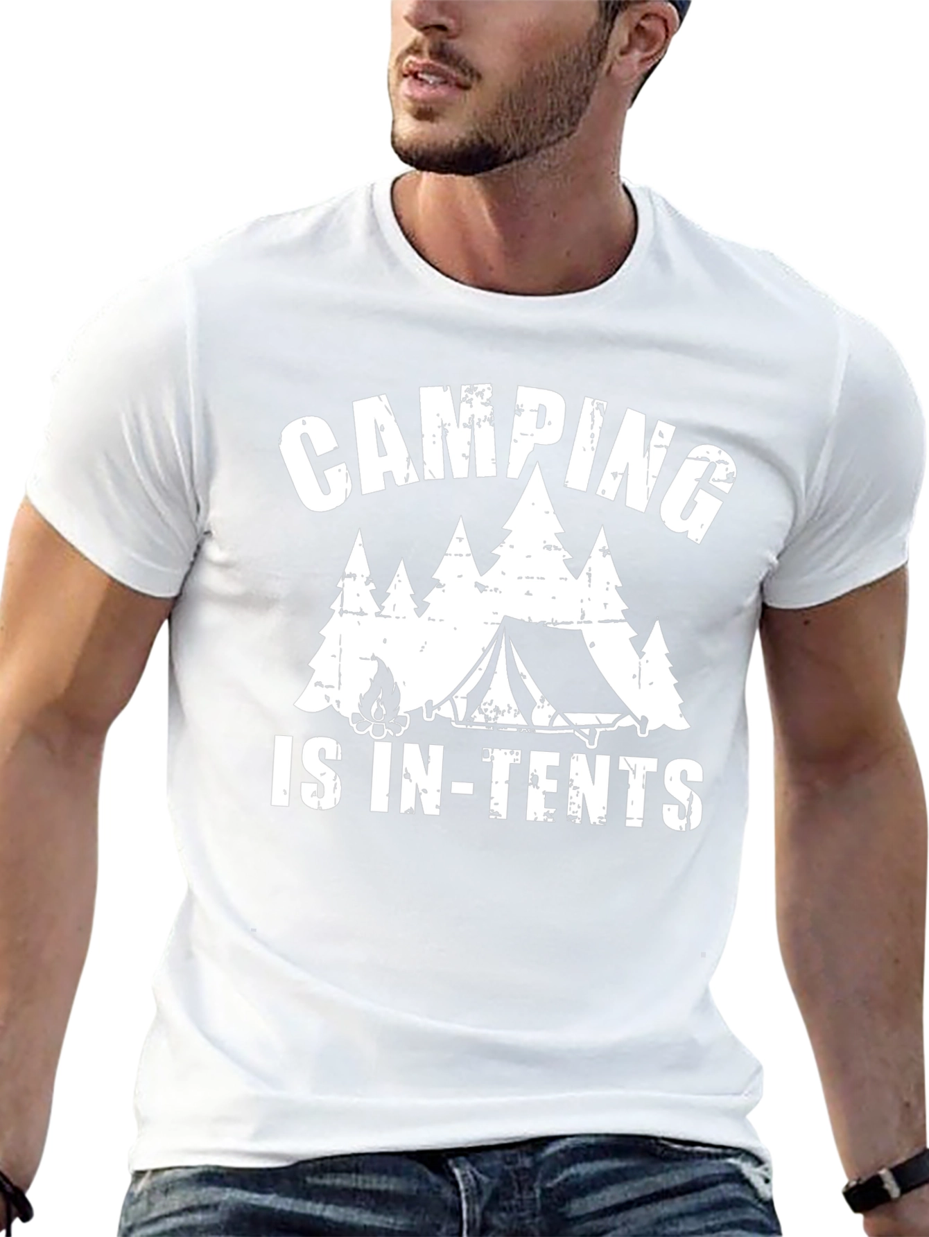 Camping Is In-Tents Graphic Tee