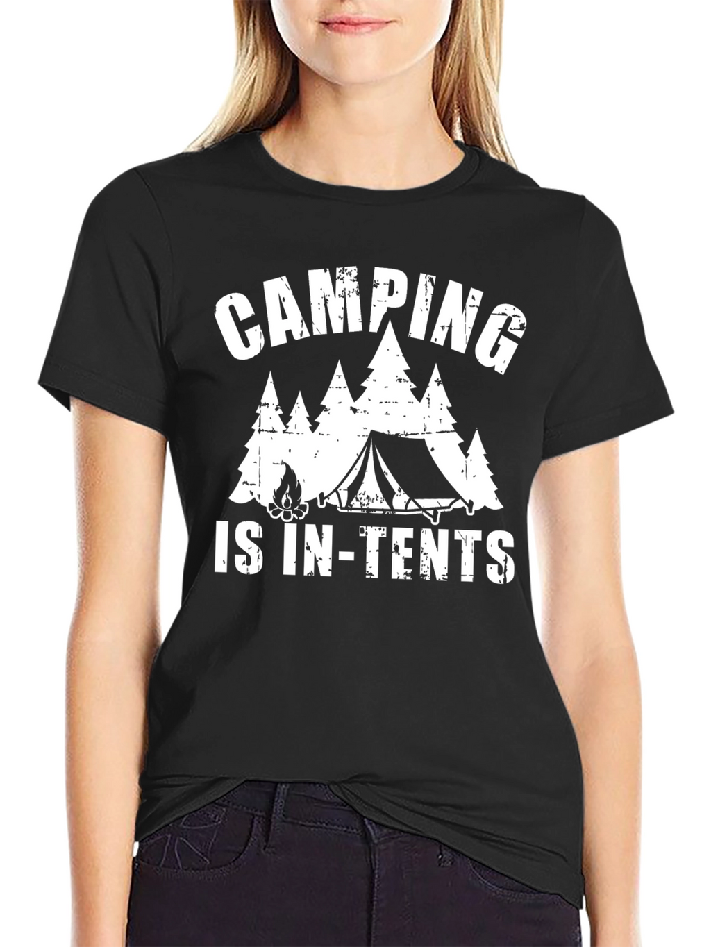 Camping Is In-Tents Graphic Tee