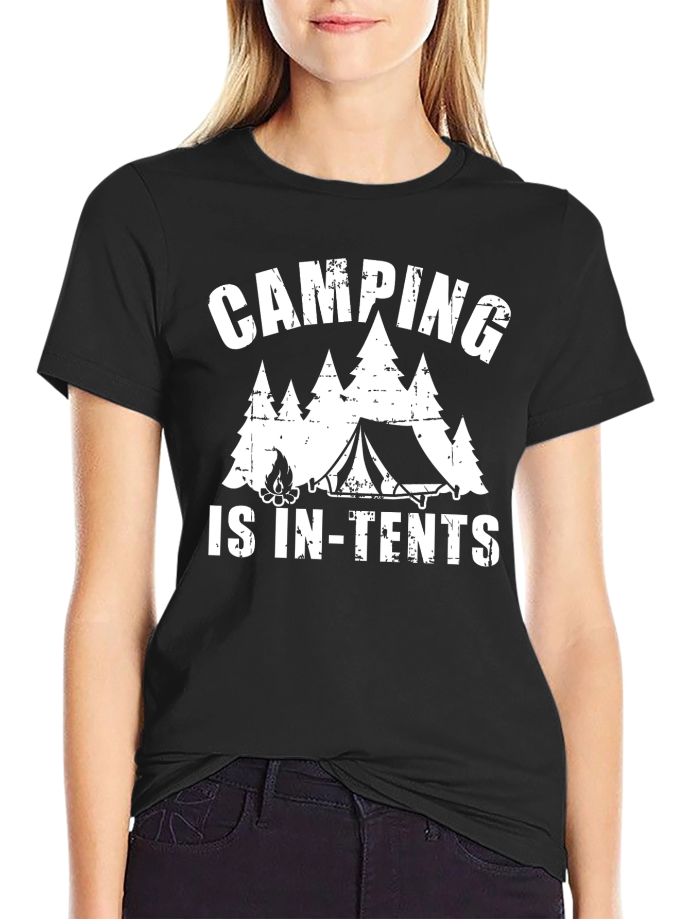 Camping Is In-Tents Graphic Tee