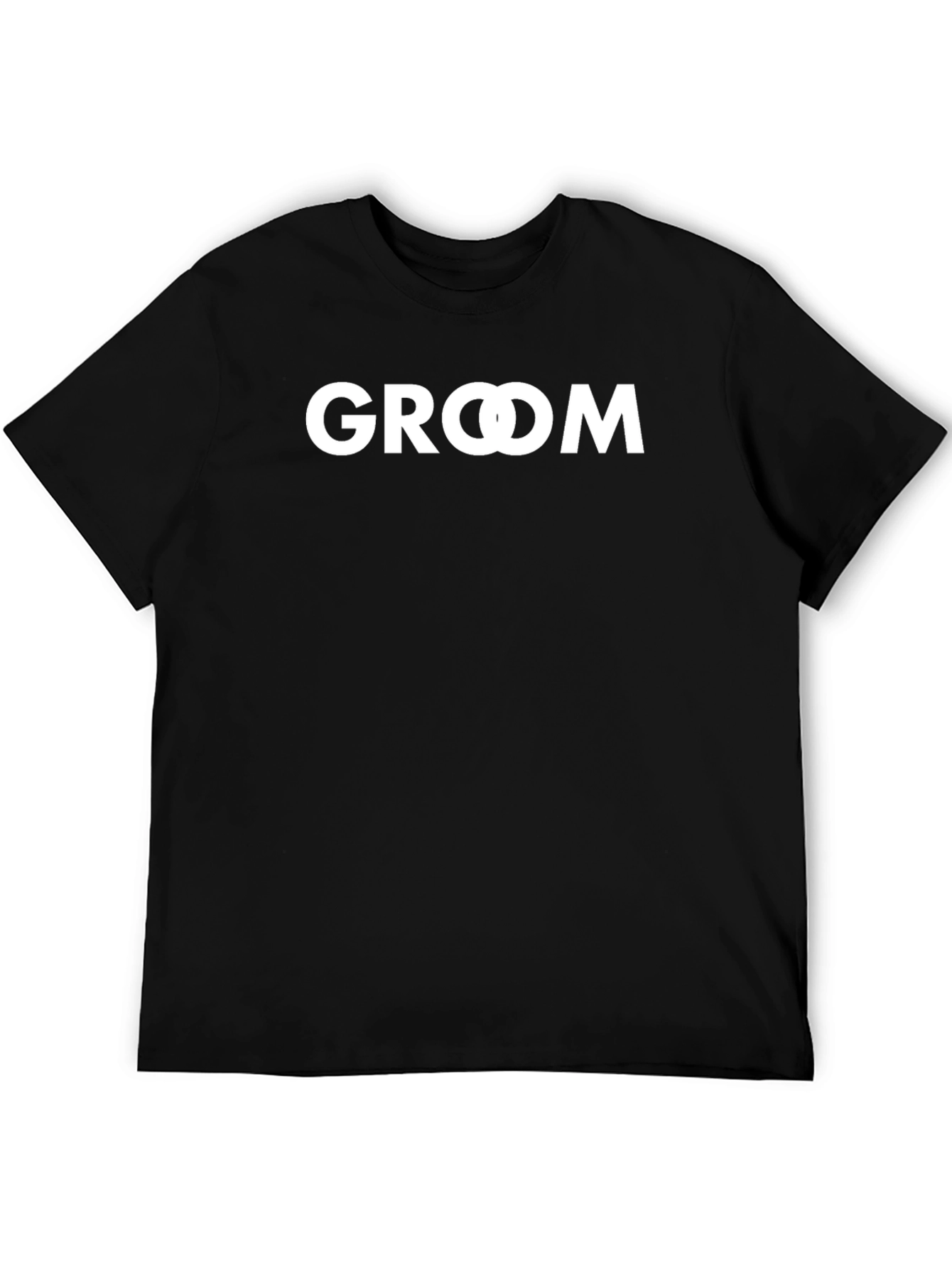Groom Wedding T-Shirt - Black Cotton