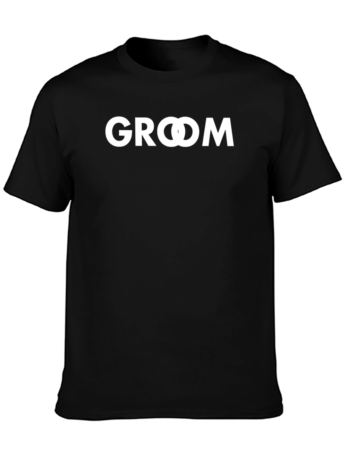 Groom Wedding T-Shirt - Black Cotton