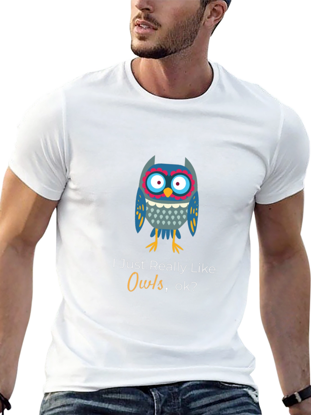 Owl Lover Black T-Shirt - Unisex Soft Cotton Tee