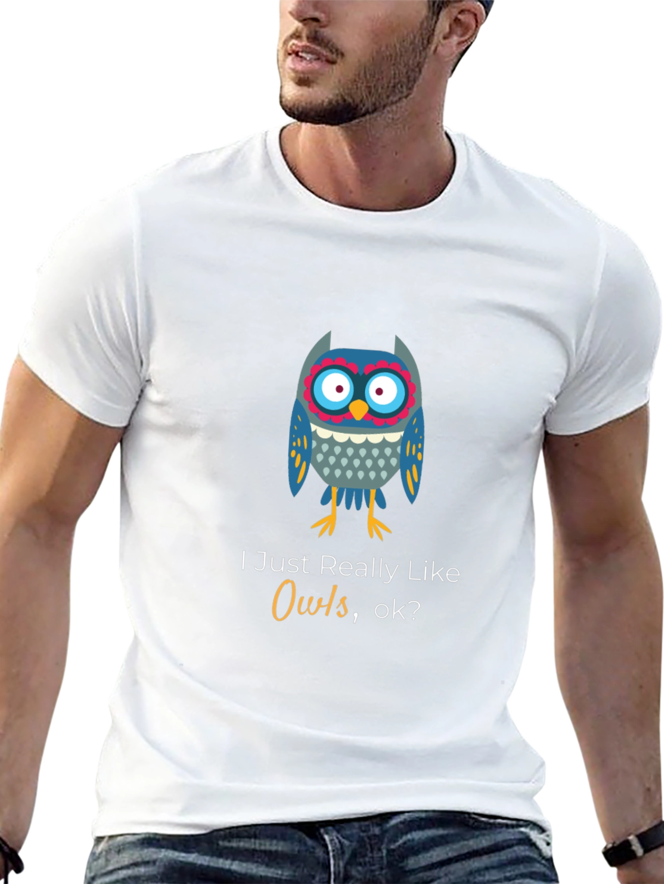 Owl Lover Black T-Shirt - Unisex Soft Cotton Tee