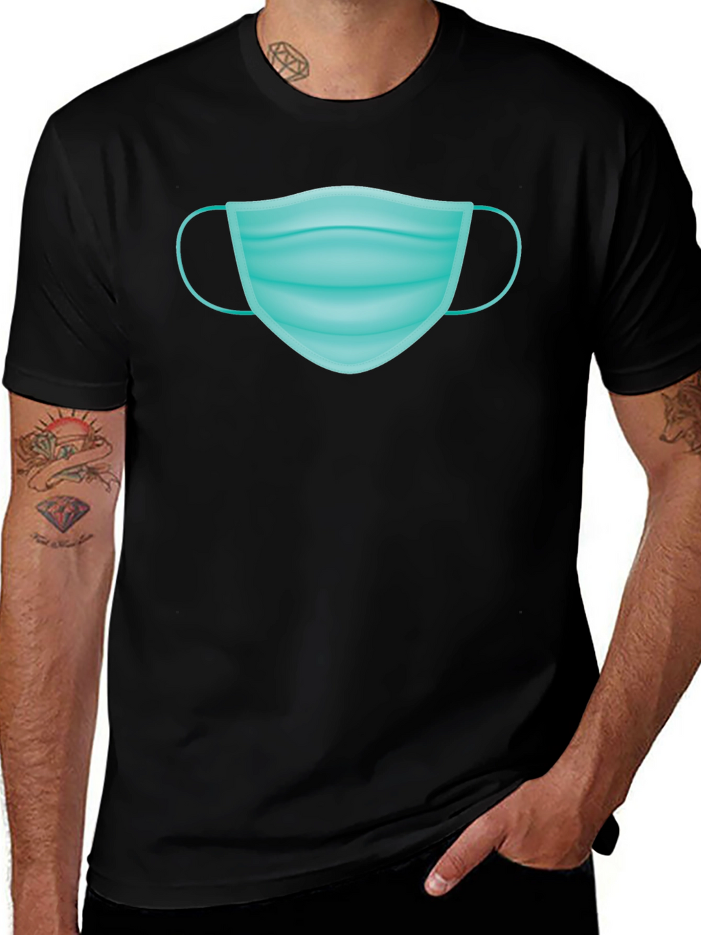 Mask Graphic T-Shirt - Stay Safe in Style