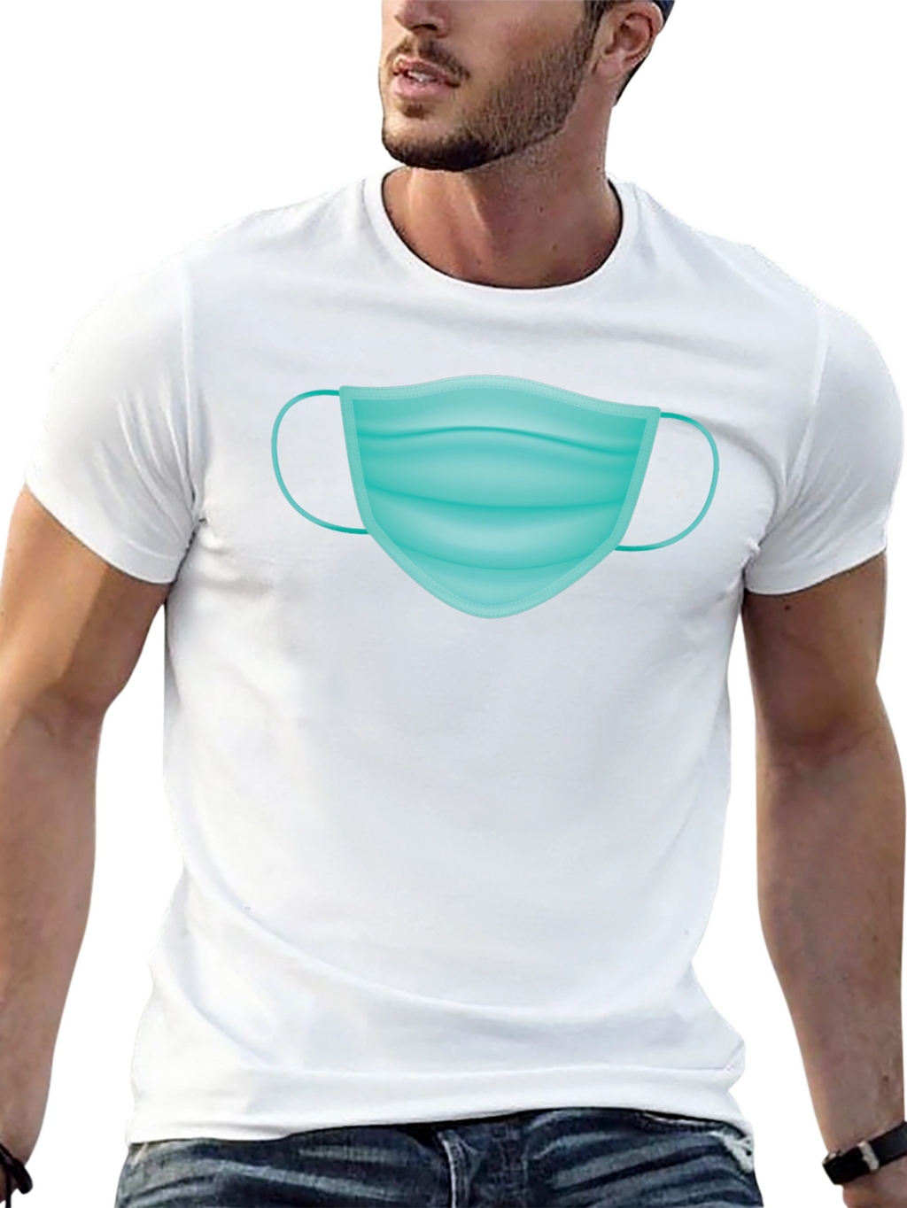 Mask Graphic T-Shirt - Stay Safe in Style