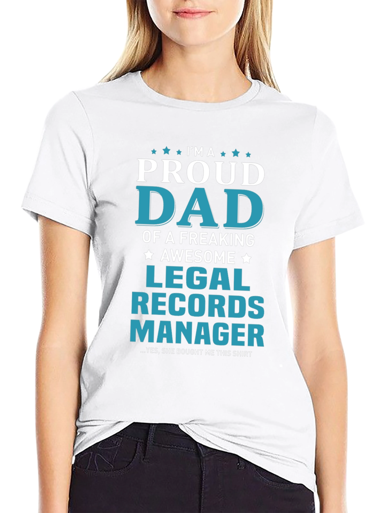 Proud Dad Legal Records Manager T-Shirt