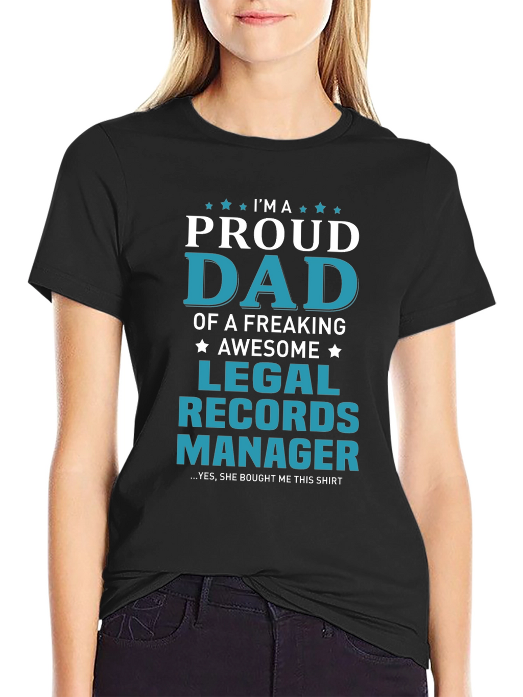 Proud Dad Legal Records Manager T-Shirt