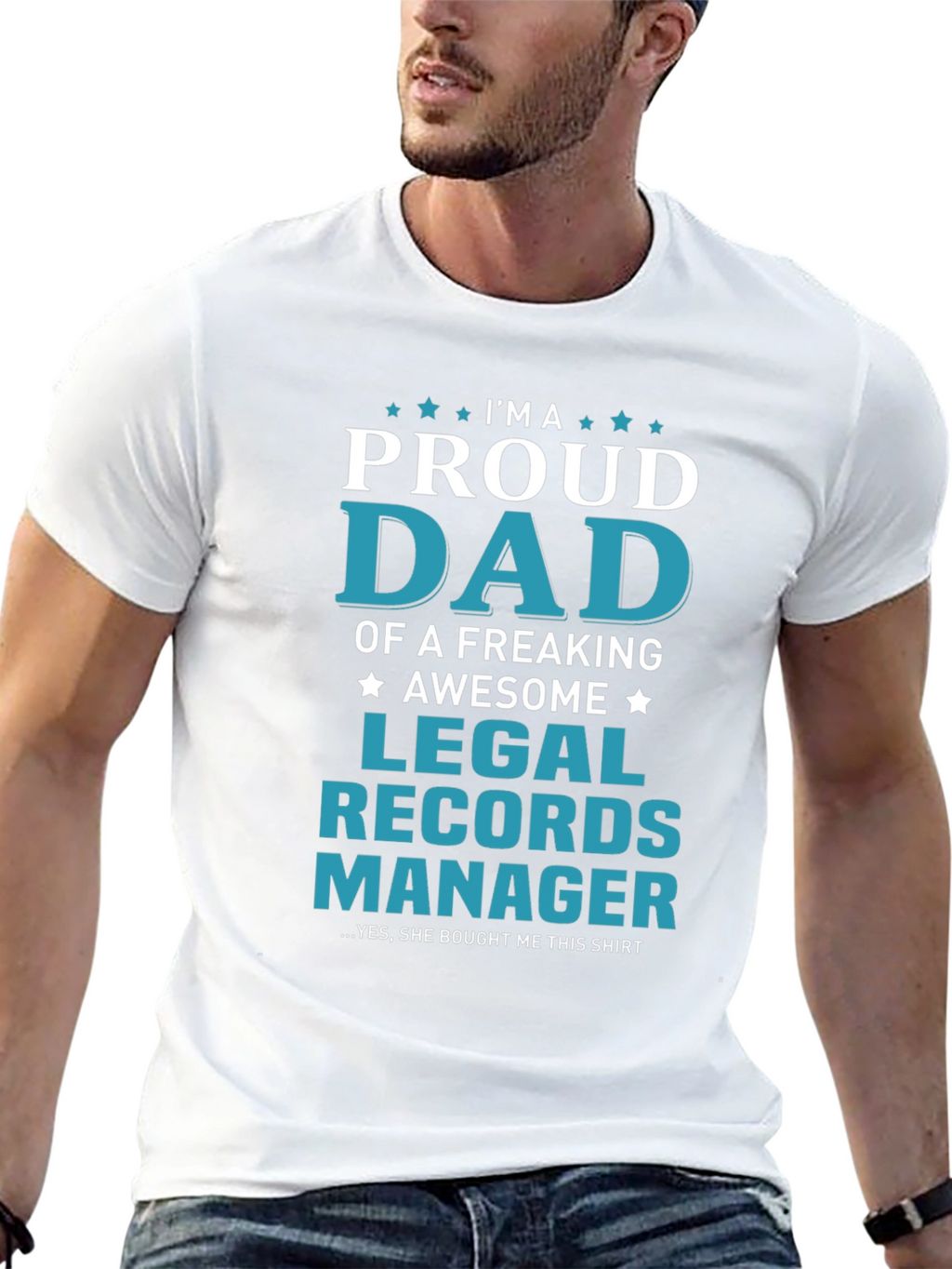Proud Dad Legal Records Manager T-Shirt