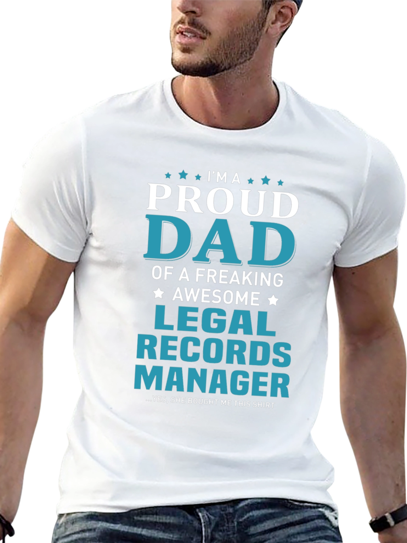 Proud Dad Legal Records Manager T-Shirt