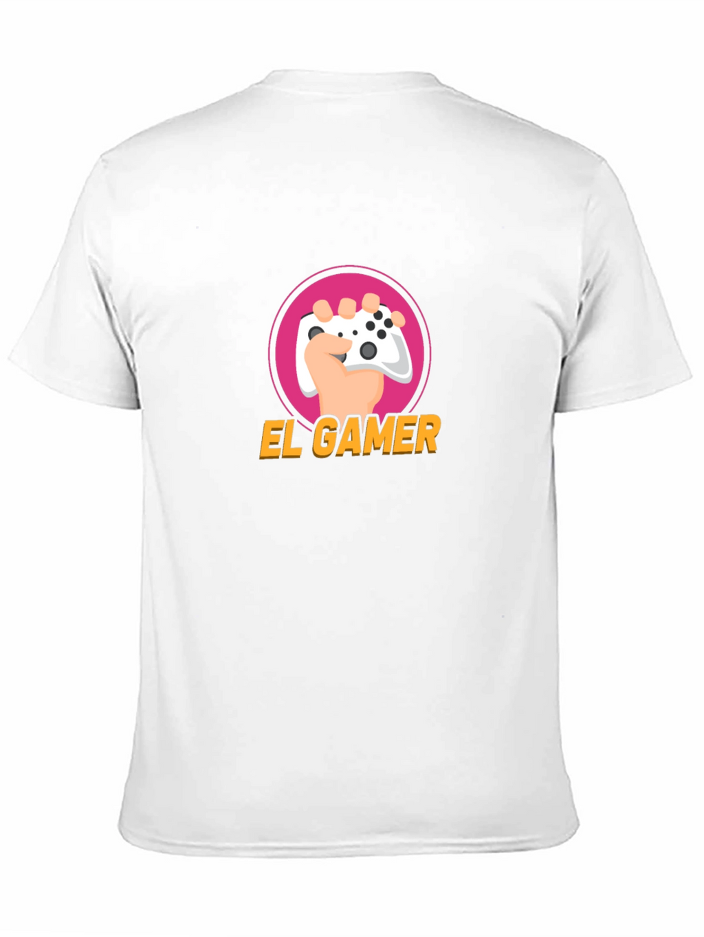 El Gamer Black T-Shirt - Gaming Controller Design