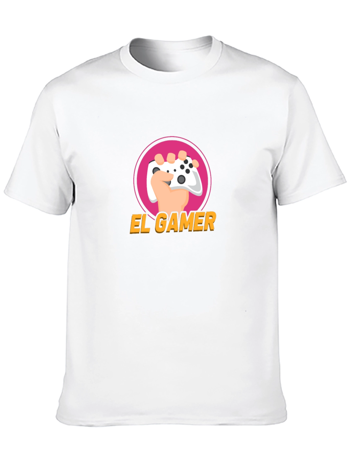 El Gamer Black T-Shirt - Gaming Controller Design