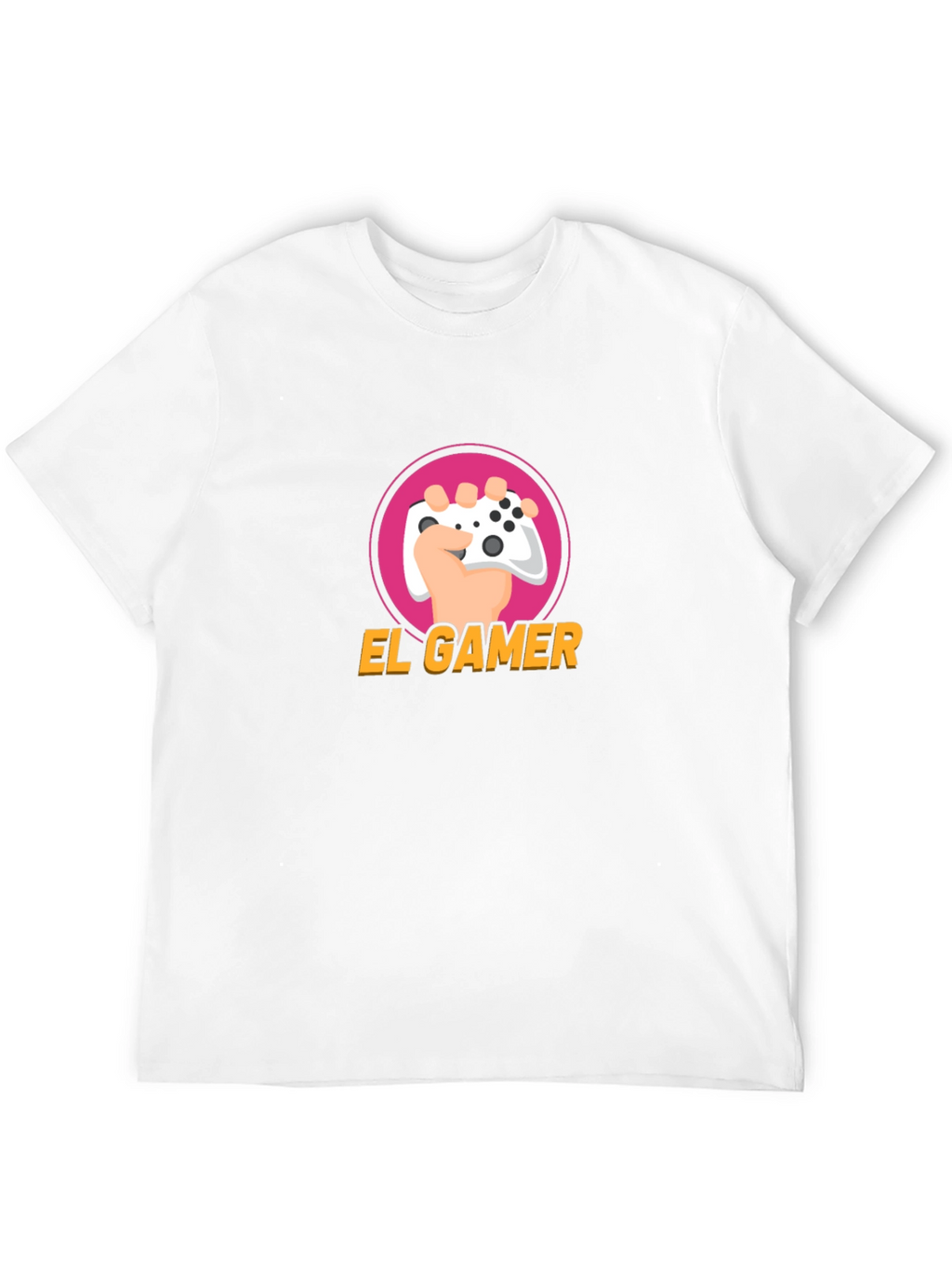 El Gamer Black T-Shirt - Gaming Controller Design