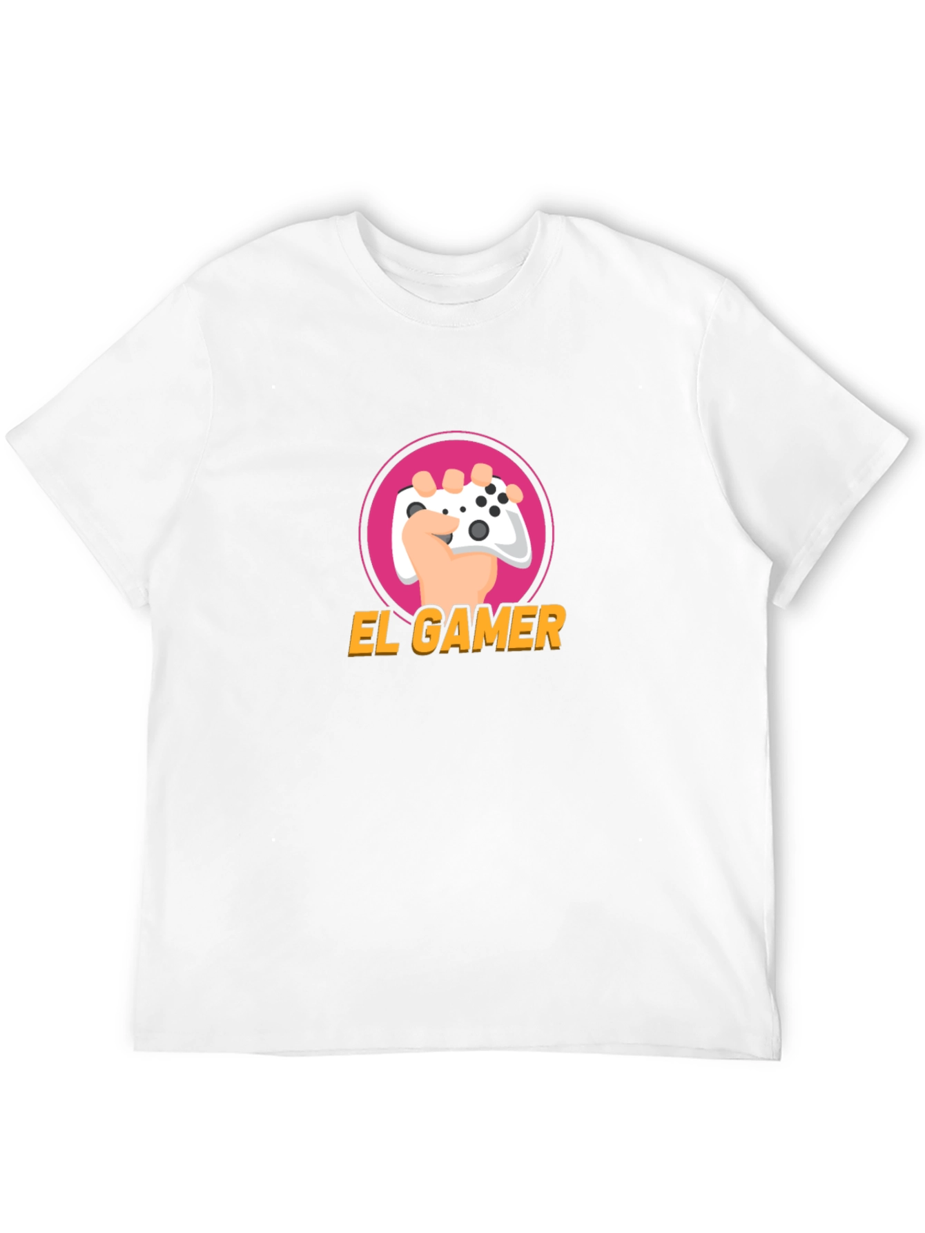 El Gamer Black T-Shirt - Gaming Controller Design