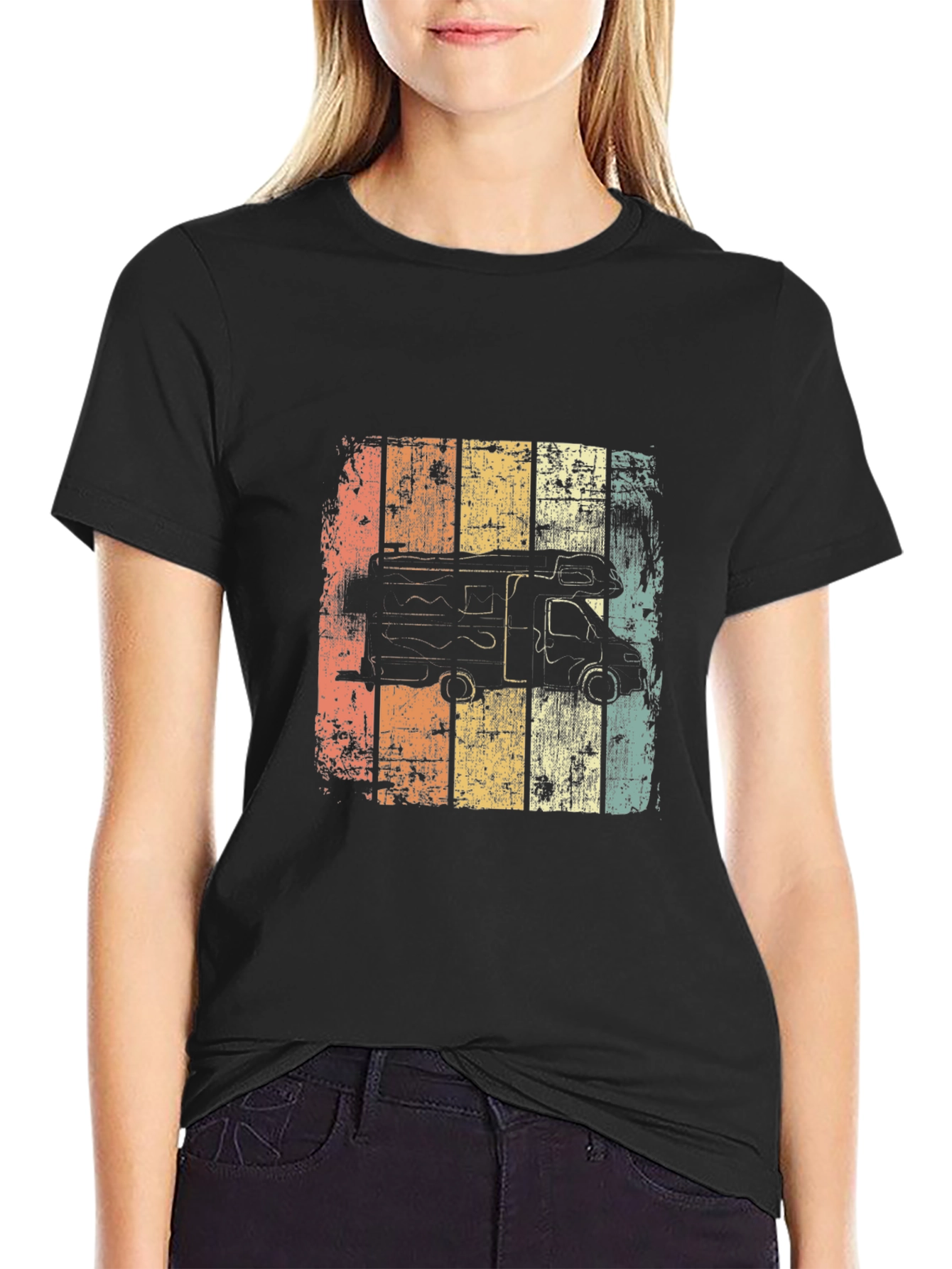 Vintage Camper T-Shirt - Retro RV Road Trip Tee