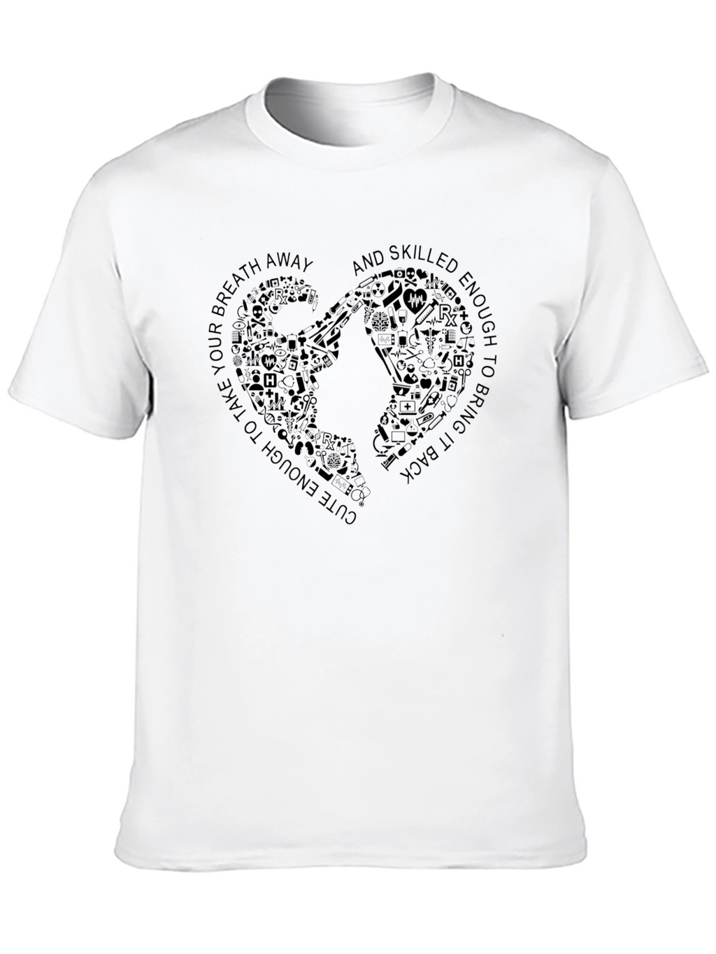 Nurse Heartbeat Graphic T-Shirt
