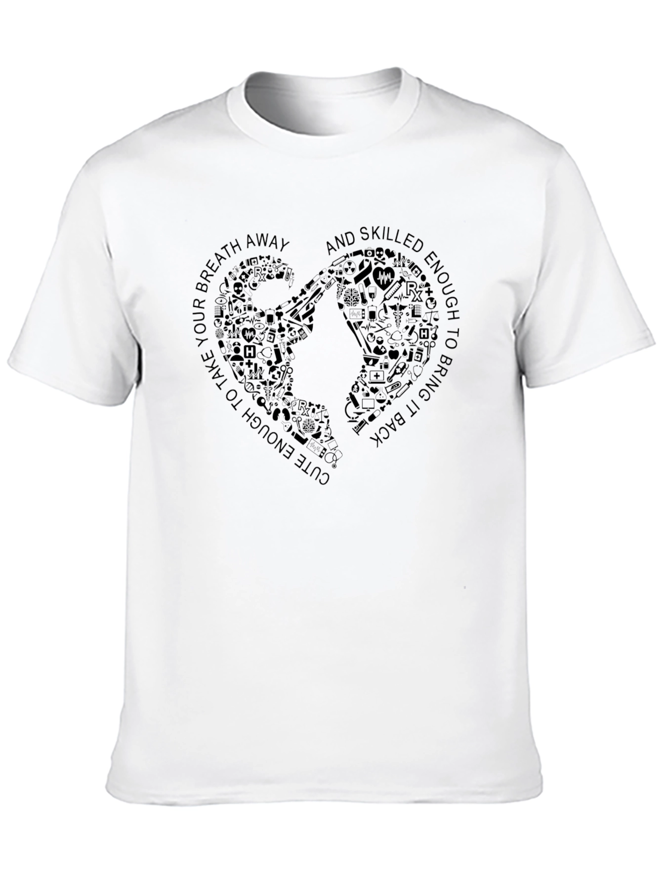 Nurse Heartbeat Graphic T-Shirt