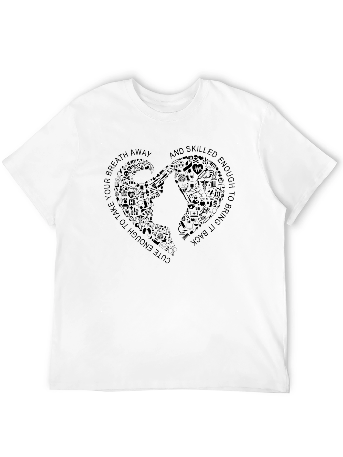 Nurse Heartbeat Graphic T-Shirt