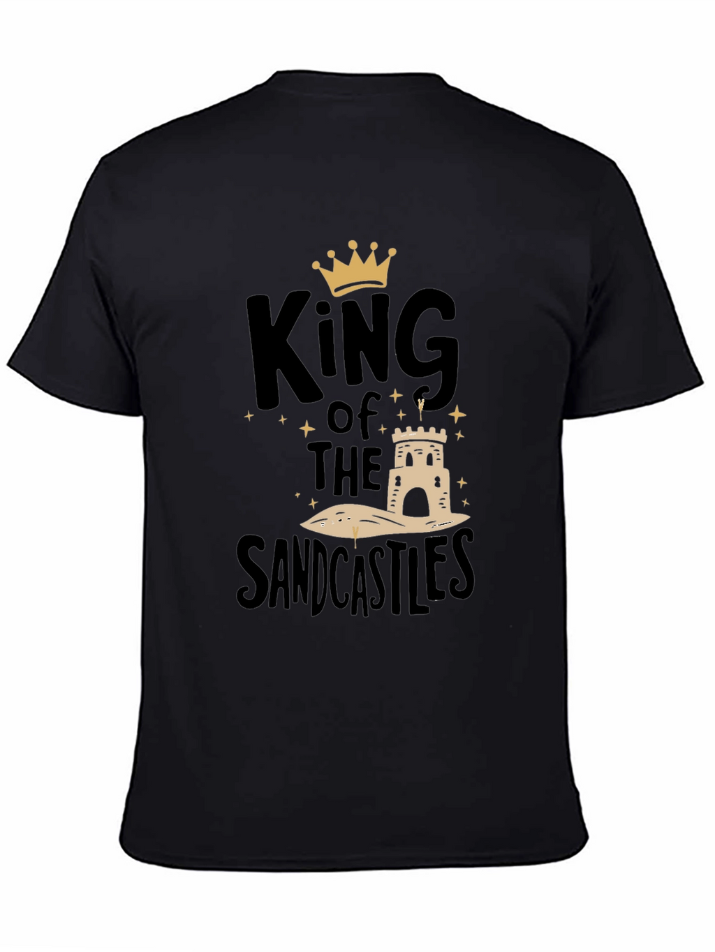 King of the Sandcastles Black Graphic T-Shirt