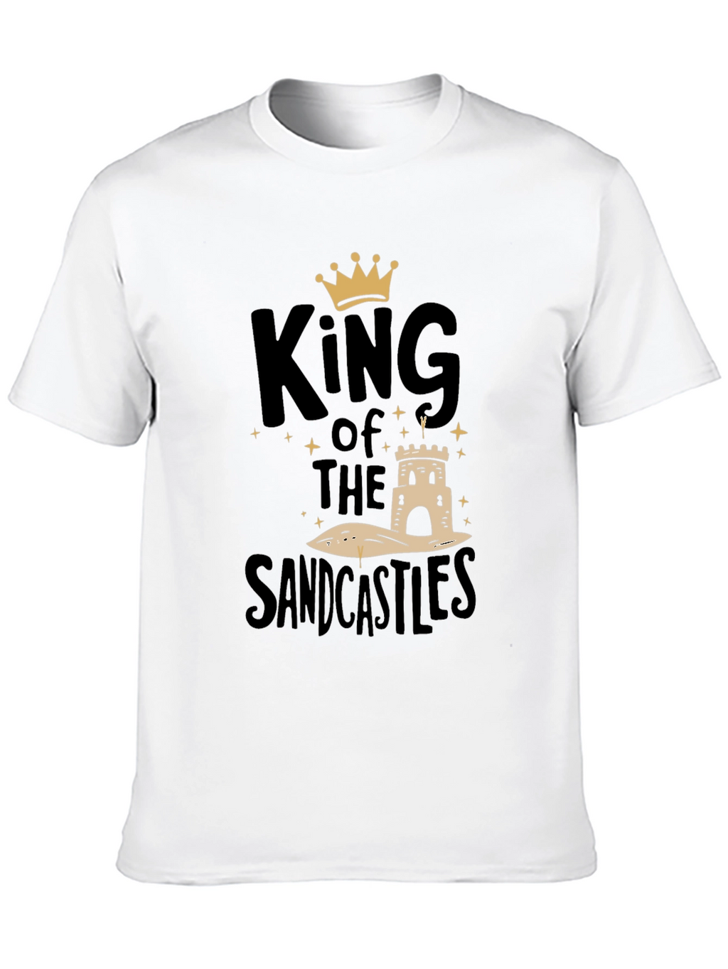 King of the Sandcastles Black Graphic T-Shirt